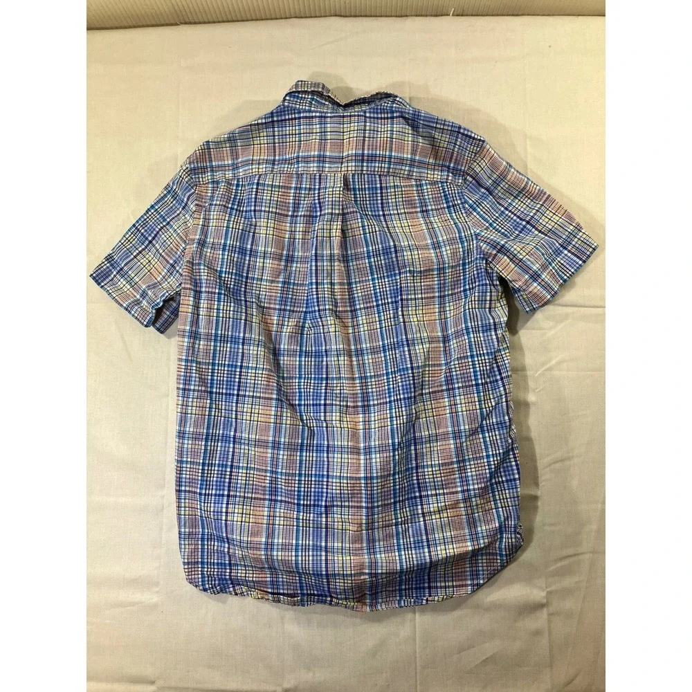 Ralph Lauren Kids Plaid‎ Short Sleeve Button Down Shirt Size M (10-12)